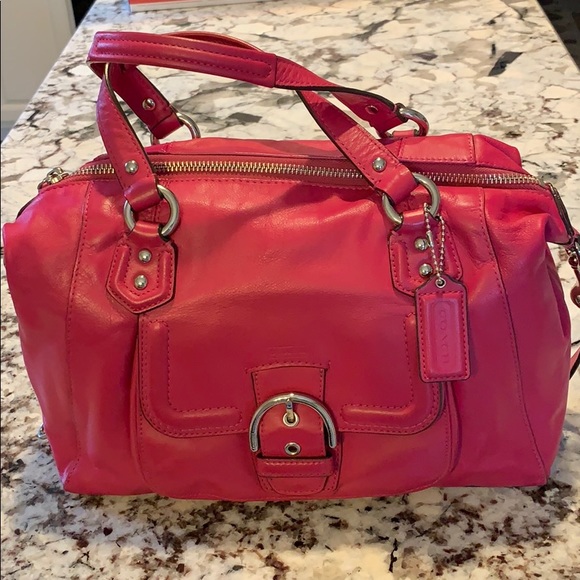 Coach Handbags - Coach satchel pink purse hand and arm straps